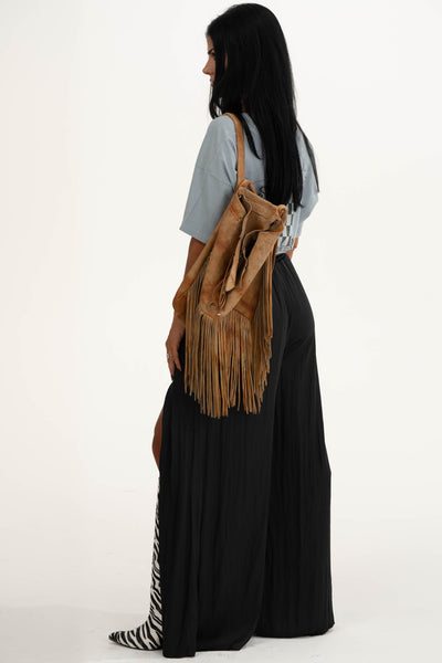 Amara Slit Pants | Black