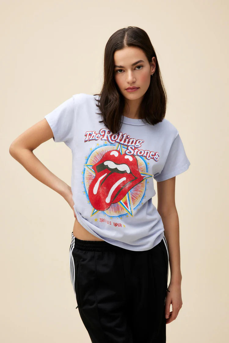 Rolling Stones Tour Tee | Lavender Sky