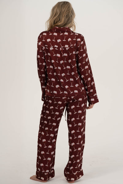 Classic PJ Set | Red Wine Silky