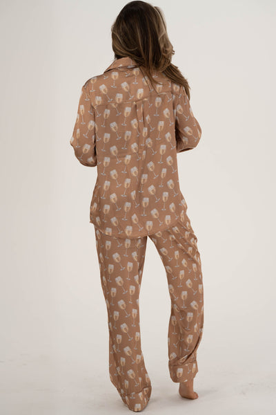 Classic PJ Set | White Wine Silky