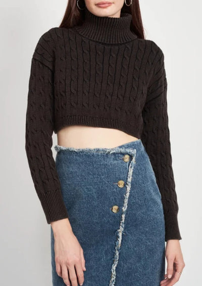 Friday Nights Cropped Sweater