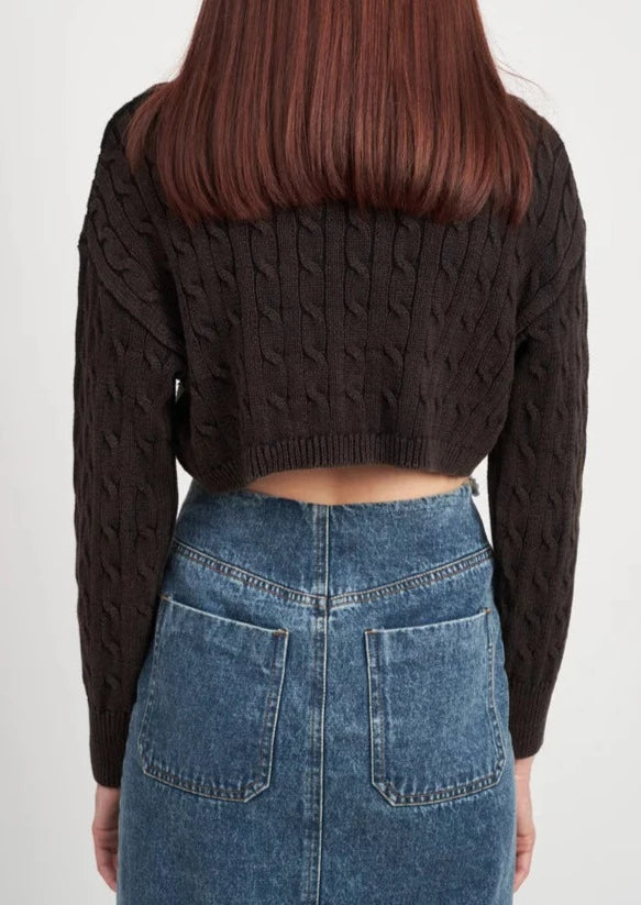 Friday Nights Cropped Sweater
