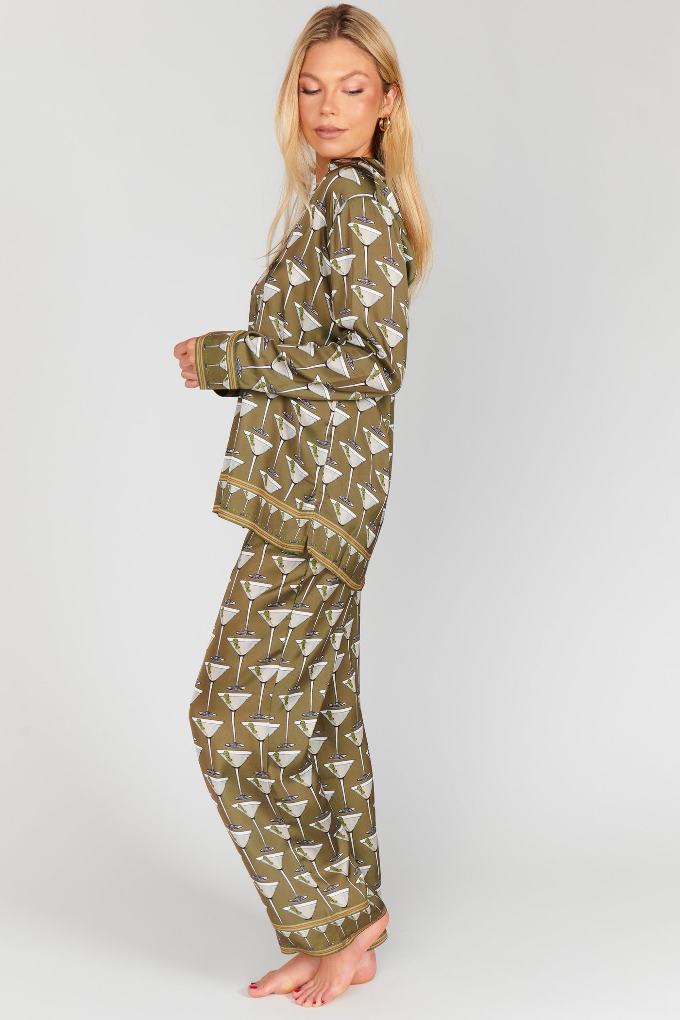 Overslept PJ Set | Extra Dirty Martini Silky