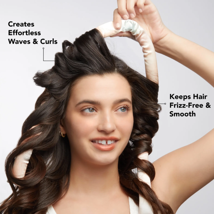 Satin Heatless Hair Curler | Sunset Tie Dye