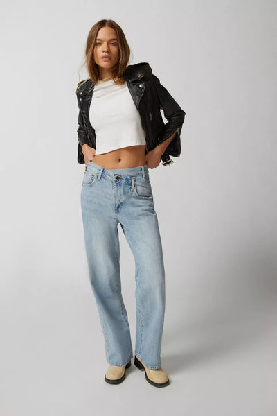 Bobbie Crossover Jeans | High Rise Nelson