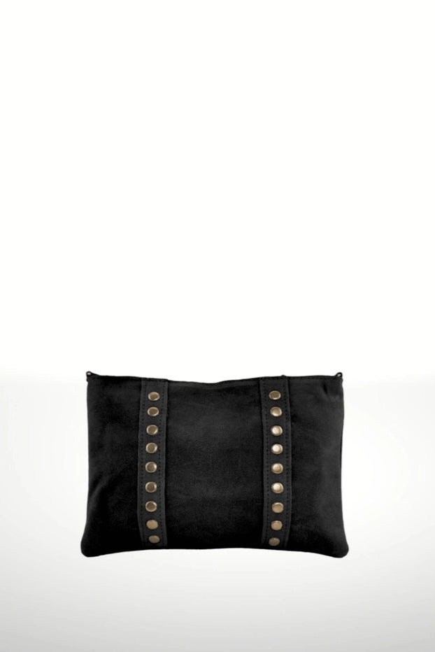 Celia² Shoulder Bag | Black Suede