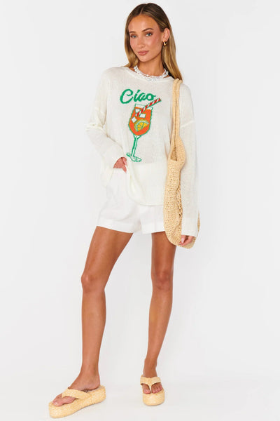 Woodsy Sweater | Ciao Cocktail Graphic Knit
