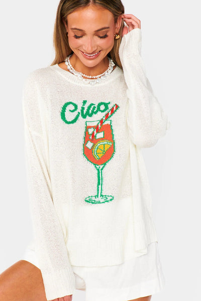 Woodsy Sweater | Ciao Cocktail Graphic Knit