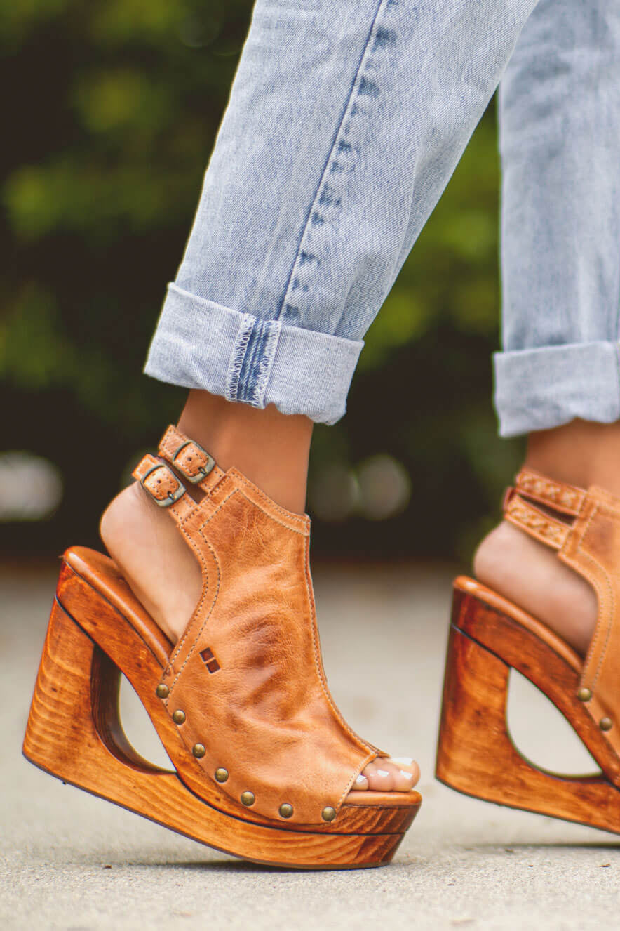 Imelda Heels | Tan Rustic