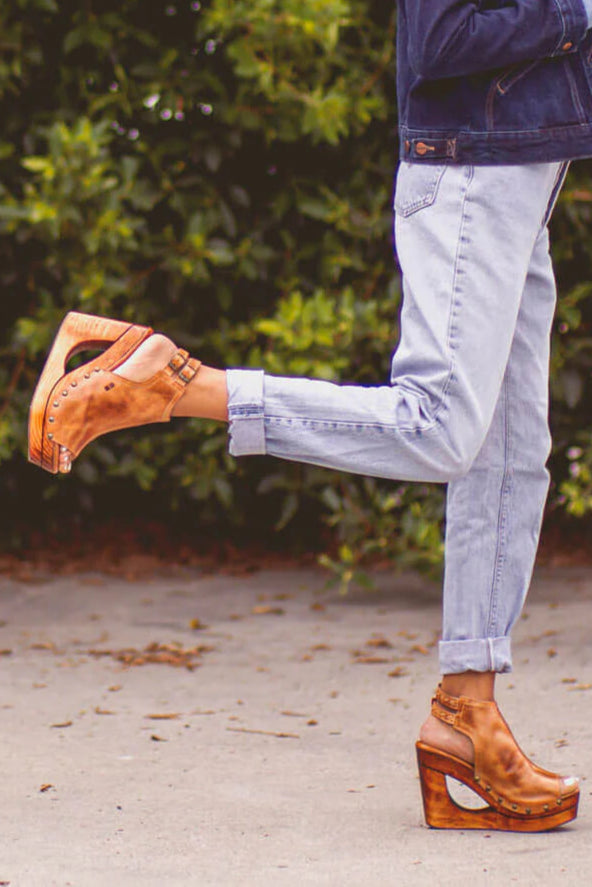 Imelda Heels | Tan Rustic