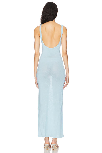 Miche Maxi Dress | Blue Sequin Shimmer Knit