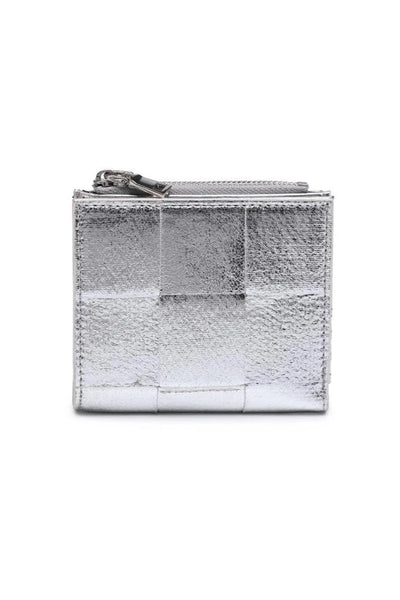 Amelie Woven Card Holder | Silver