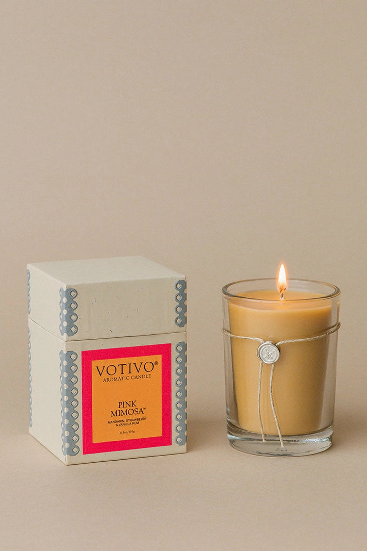 Votivo Aromatic Candle | Pink Mimosa