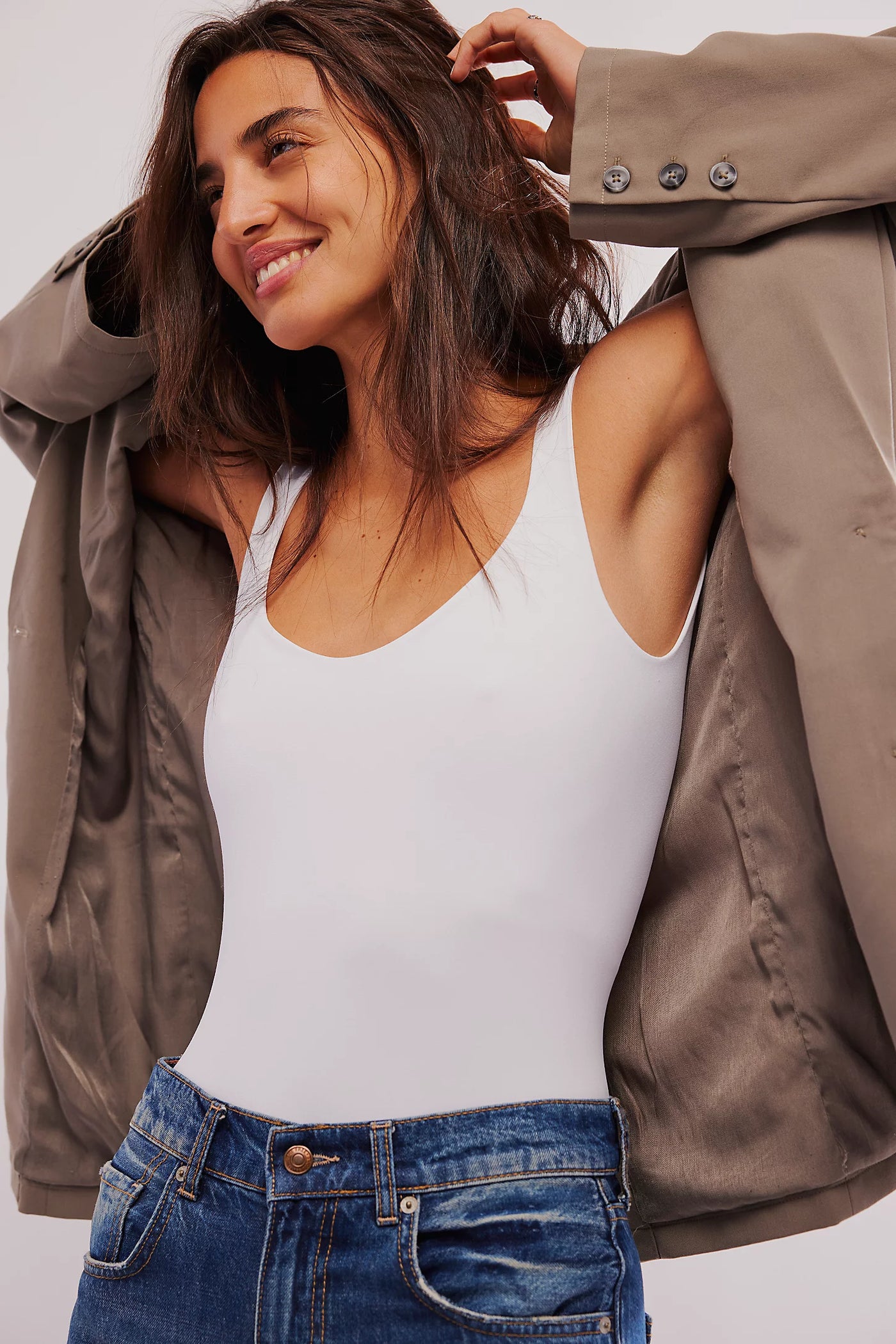 Yours Truly Bodysuit | Porcelain