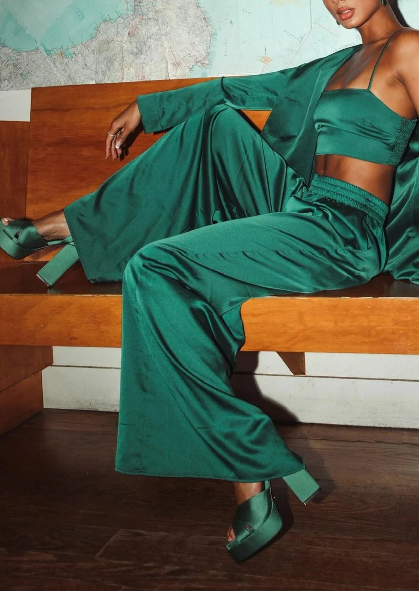 Irwin Pants | Emerald Luxe