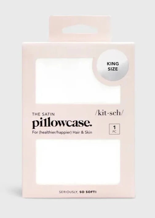 Satin King Pillowcase | Ivory