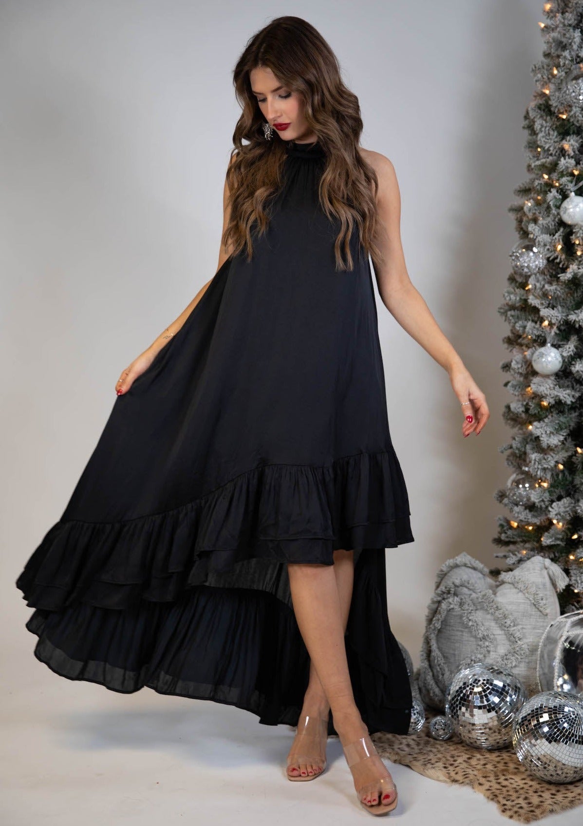 Highs + Lows Maxi Dress | Black