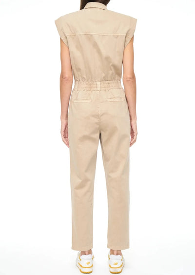 Rosie Shoulder Pad Jumpsuit | Sesame