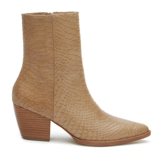 Caty Ankle Boot | Tan Snake