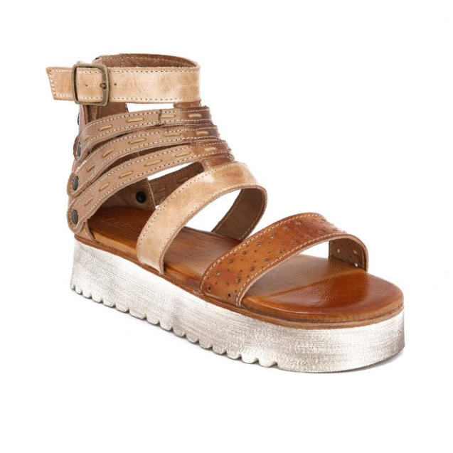 Artemia Sandals | Bone Mustard Tan Rustic