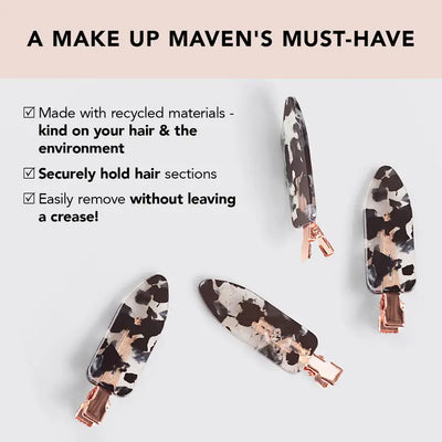 Creaseless Clips Set | Black Terracotta