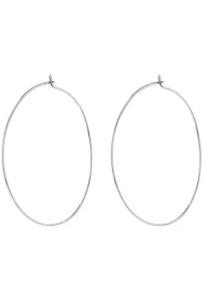 The Capri Wire Hoops | Silver