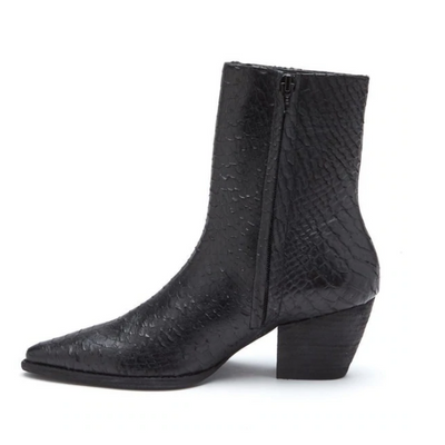 Caty Ankle Boot | Black Snake