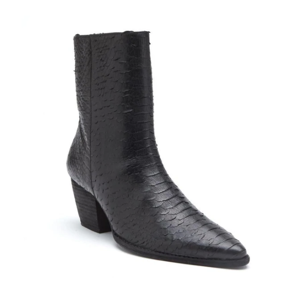 Caty Ankle Boot | Black Snake