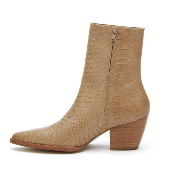 Caty Ankle Boot | Tan Snake