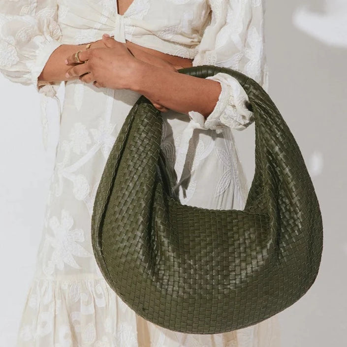 Hobo Woven Bag | Olive