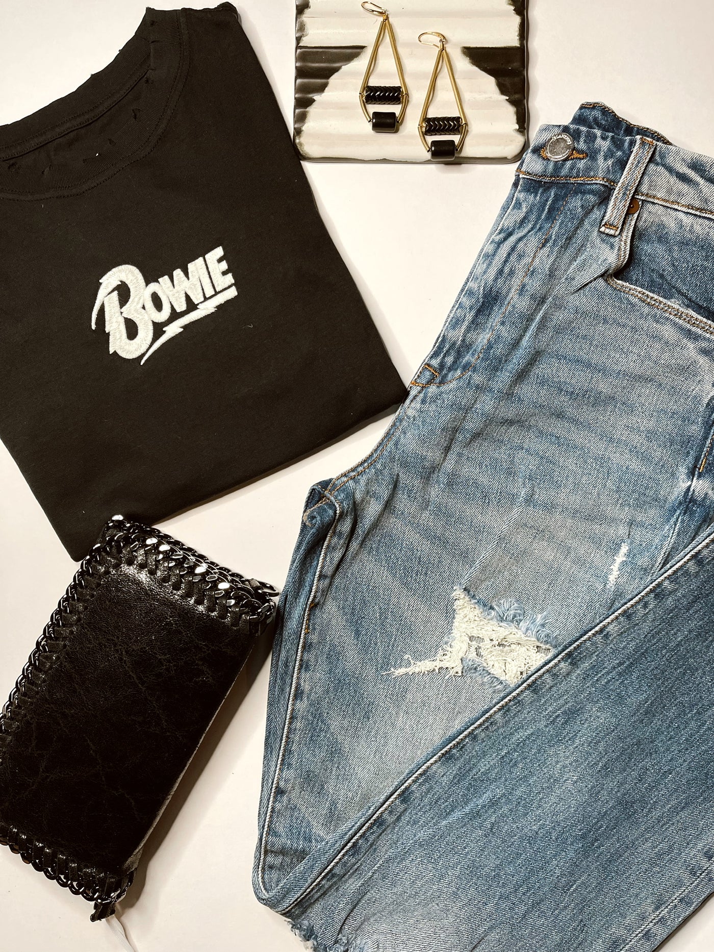 Bowie Icon Embroidery Tee