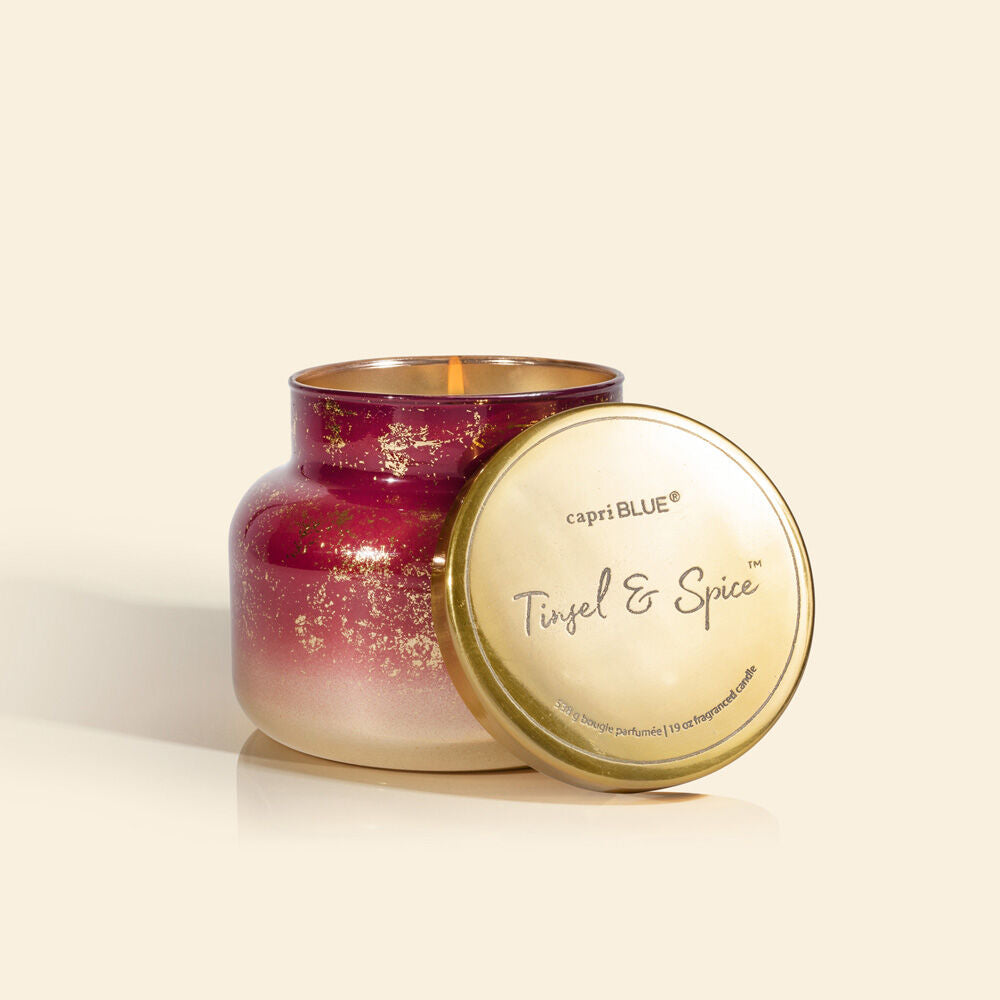 Glimmer Candle | Tinsel + Spice